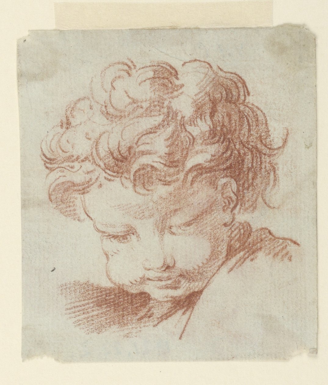 Studie dětské hlavy od Unknown artist