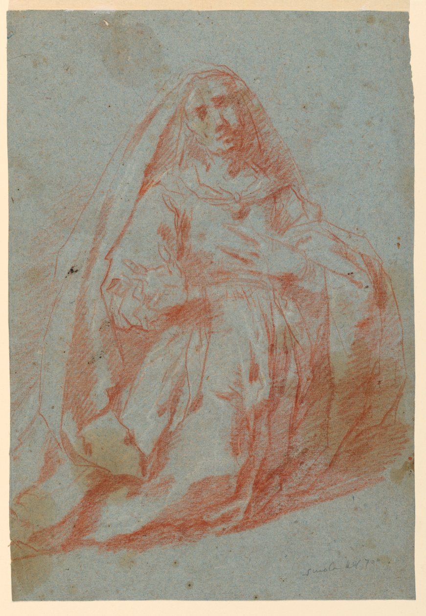 Studie truchlící ženy od Unknown artist
