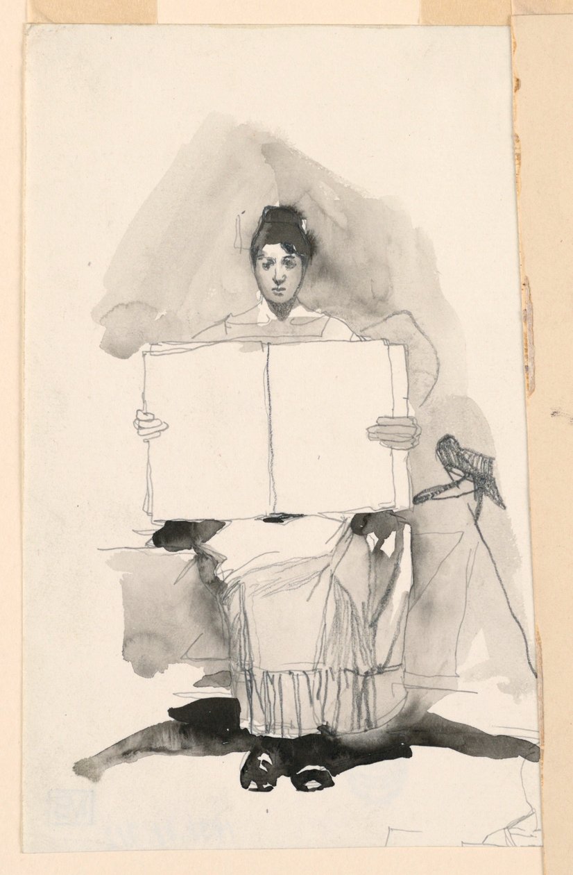 Studie mladé ženy od Unknown artist
