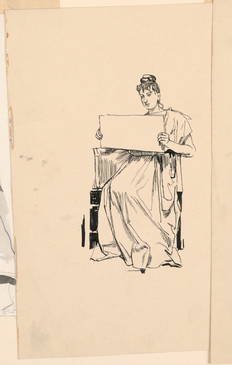 Studie mladé ženy od Unknown artist