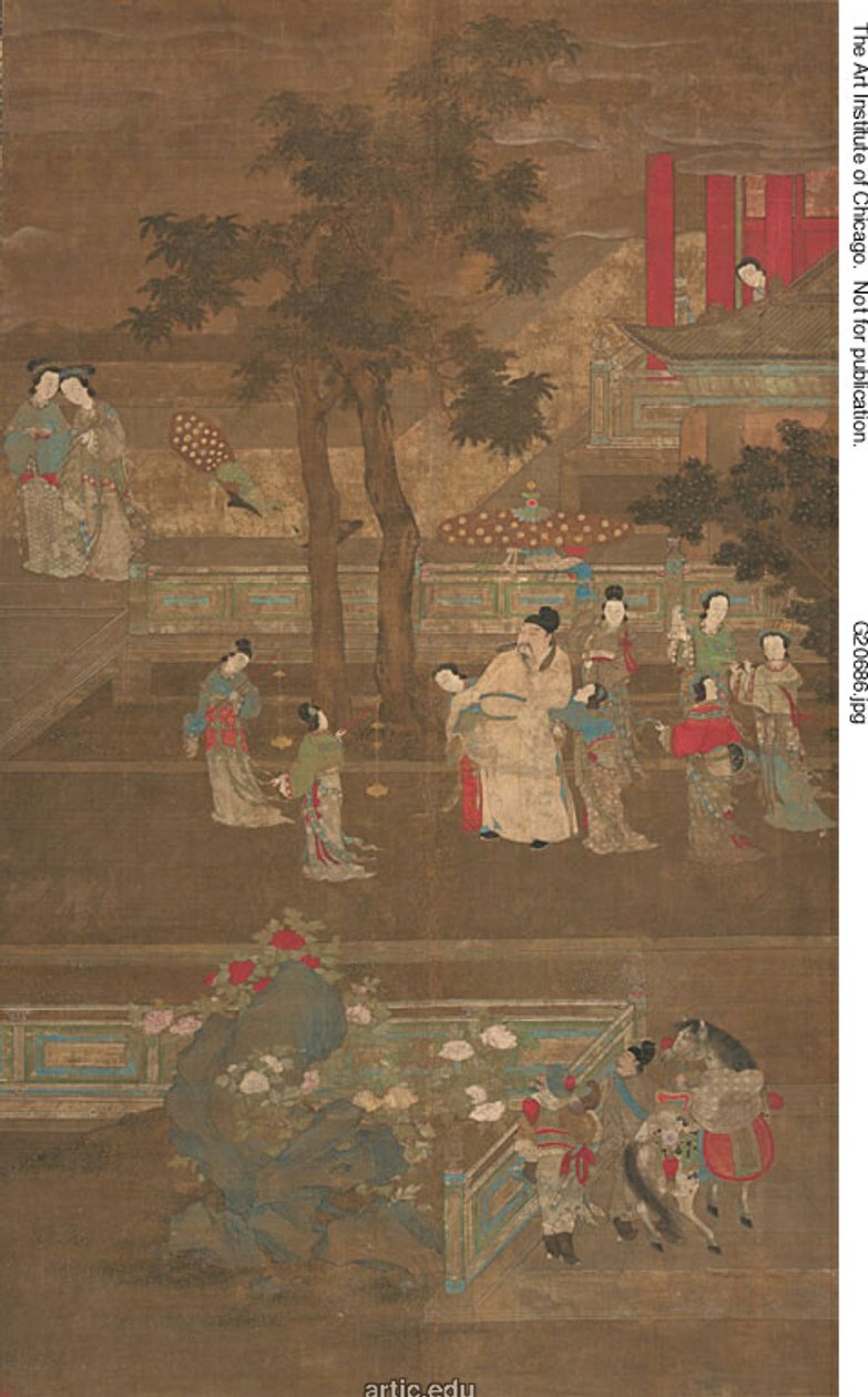 Su Dongpo v doprovodu komorných císařovny vdovy do akademie Hanlin od Unknown artist