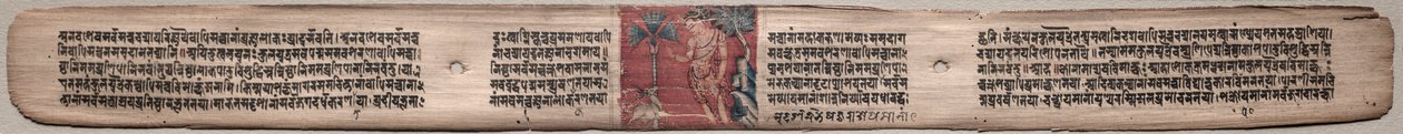 Sudhana a antilopa: Folio 73 (přímo), z Gandavyuha-sutry (Písmo Nejvyšší řady) od Unknown artist