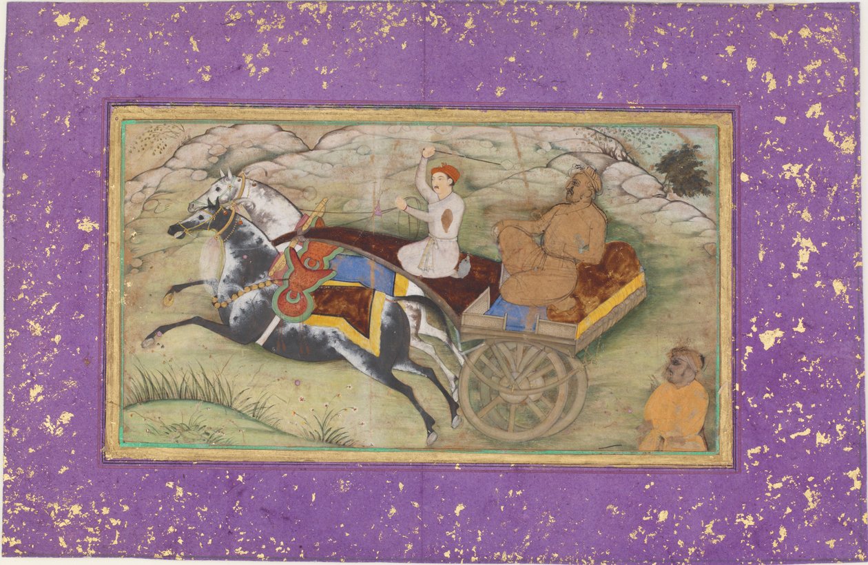 Sultán Salim v kočáru od Unknown artist