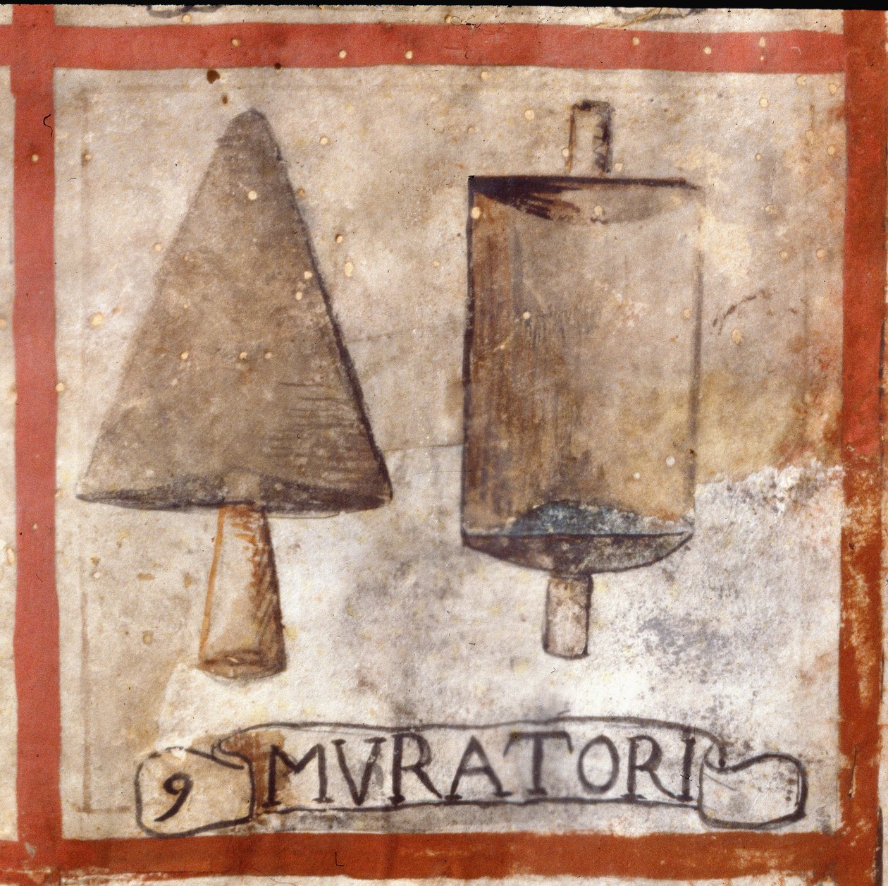 Symbol zedníků (Společenský stůl od Unknown artist