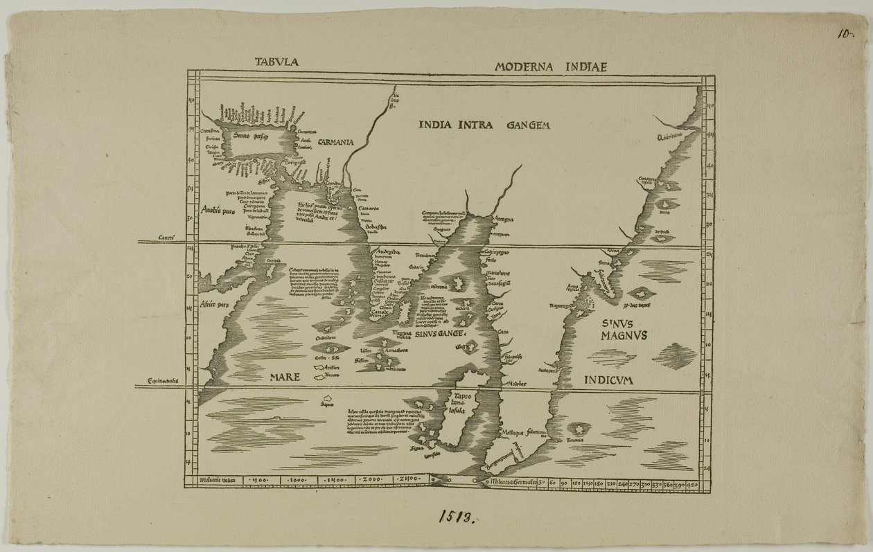 Tabula Moderna Indiae od Unknown artist