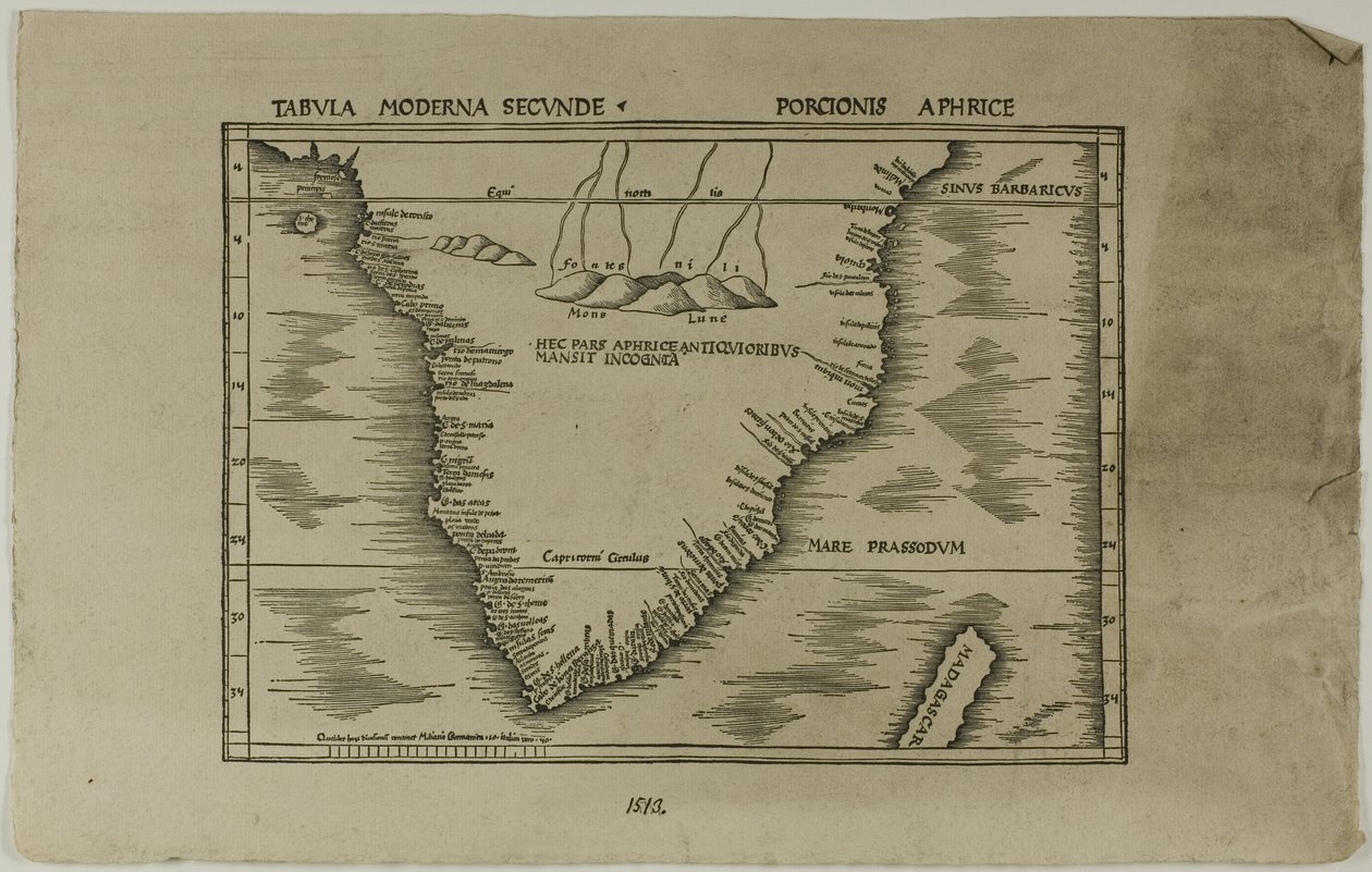 Tabula Moderna Secunde Porcionis Aphrice od Unknown artist