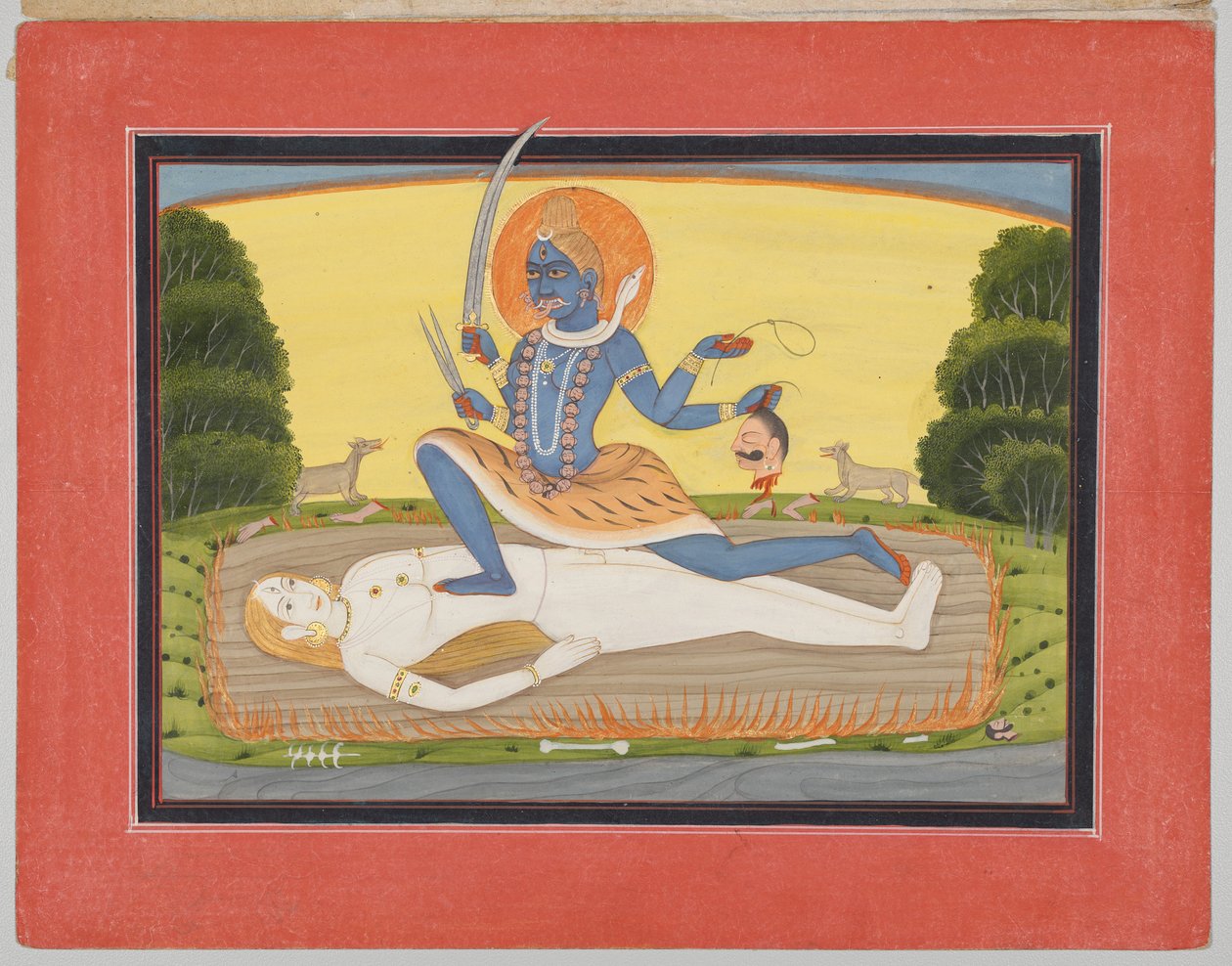 Tantric Devi on Shiva, ze série Mandi Devi od Unknown artist