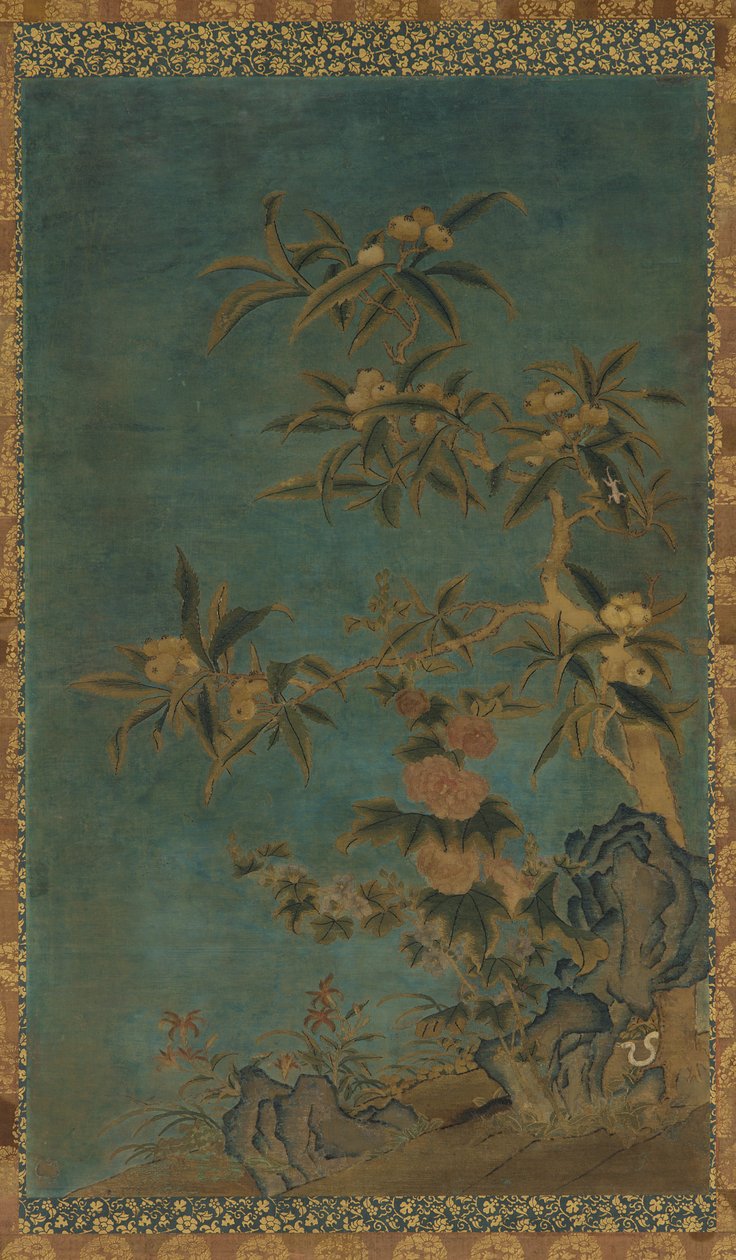 Tapiserie: ovocné stromy a topolovky od Unknown artist