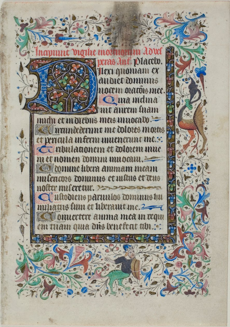 Textový list z knihy hodin od Unknown artist