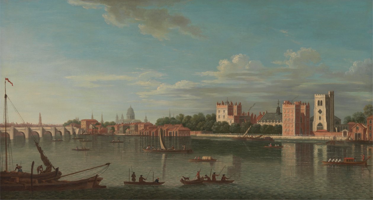 Temže v paláci Lambeth od Unknown artist