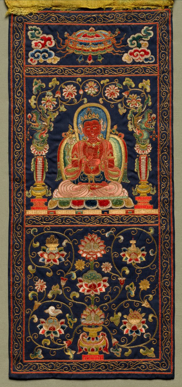 Thangka se sedmým bódhisattvou od Unknown artist