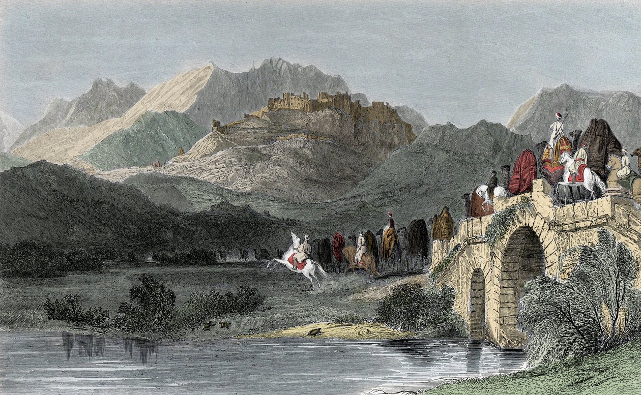 Akropole v Pergamu - Malá Asie nebo Anatolie od Unknown artist