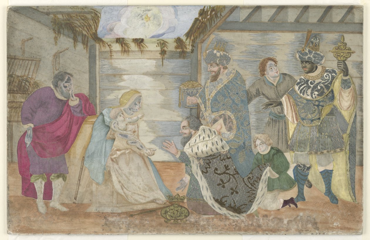 Klanění tří králů od Unknown artist