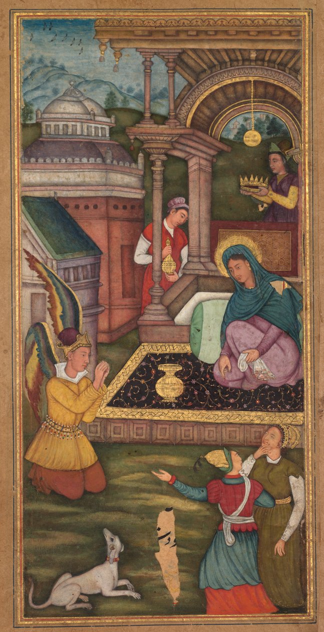 Zvěstování ze zrcadla svatosti (Mir’at al-quds) otce Jeroma Xaviera od Unknown artist