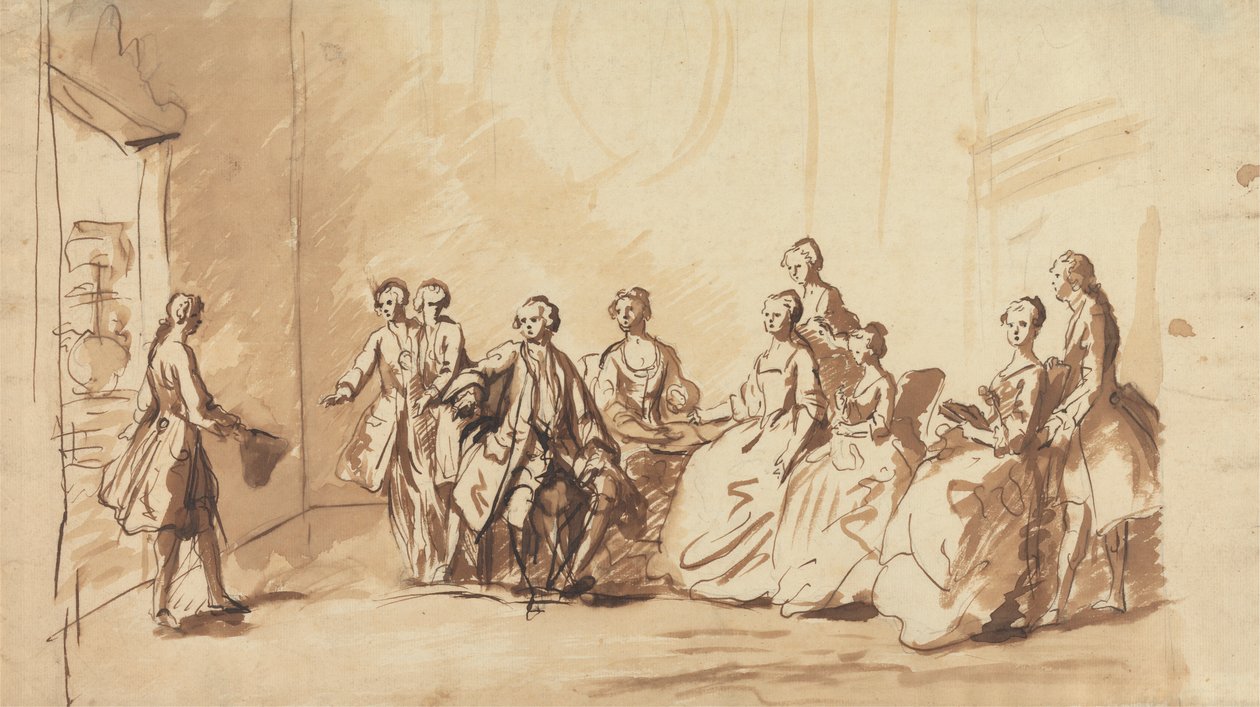 Příjezd prince Fredericka z Hannoveru v roce 1728? od Unknown artist