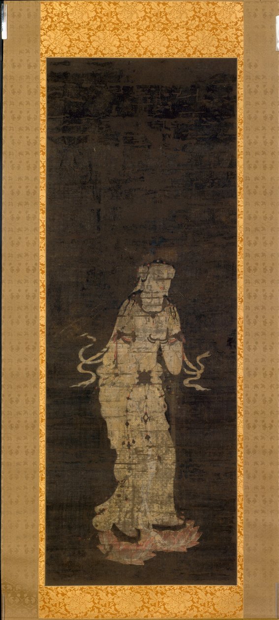 Bódhisattva Seiši z triptychu Přístup trojice Amida od Unknown artist