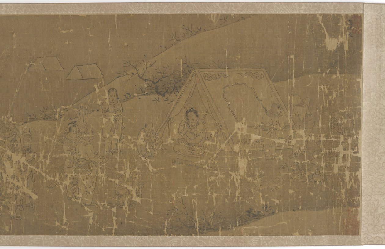 Zajetí Cai Wenji (čtyři scény) od Unknown artist