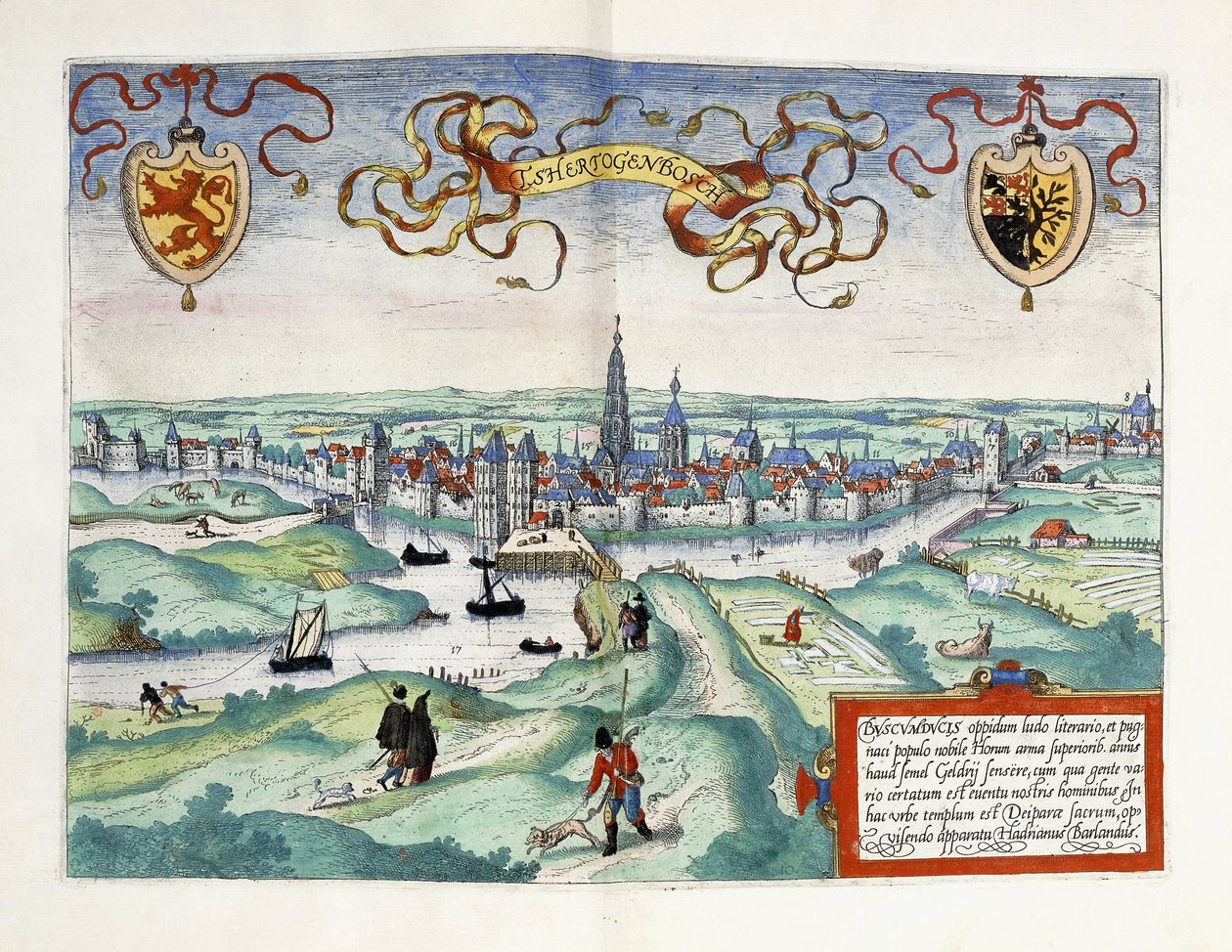 Město S-Hertogenbosch, Nizozemsko, 1588 od Unknown artist