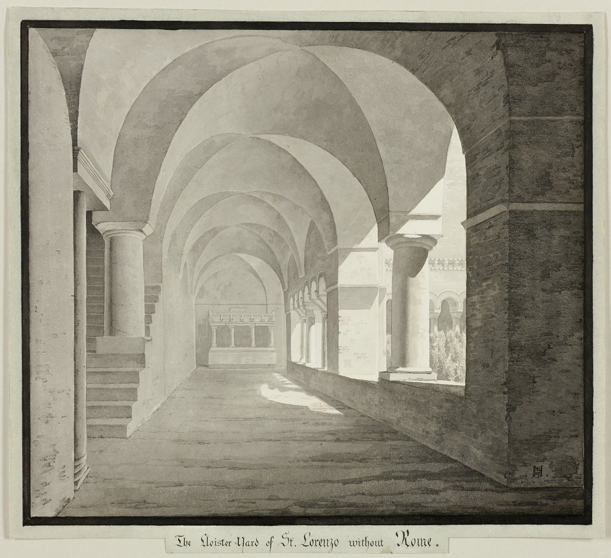 Klášter San Lorenzo Fuori le Mura, Řím od Unknown artist
