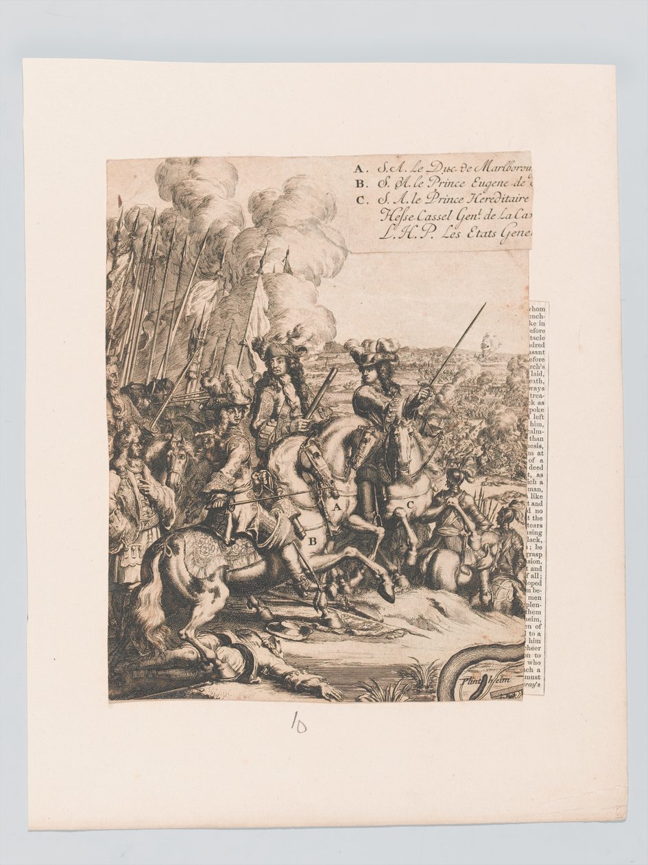 Vévoda z Marlborough se svými generály od Unknown artist