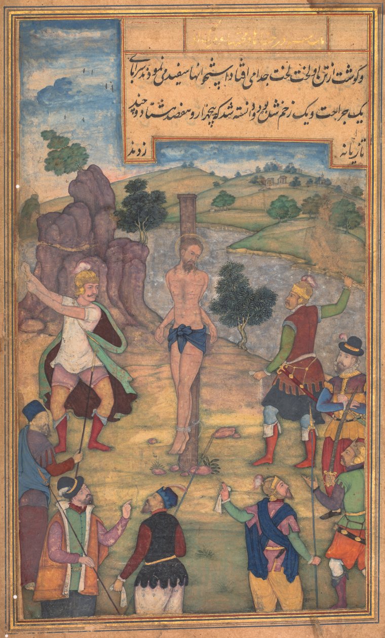 Bičování ze zrcadla svatosti (Mir’at al-quds) otce Jeroma Xaviera od Unknown artist