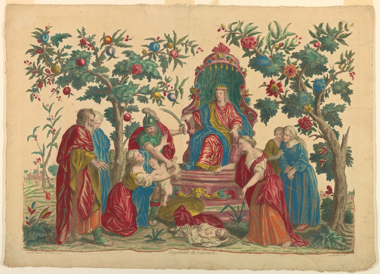 Šalamounův soud od Unknown artist