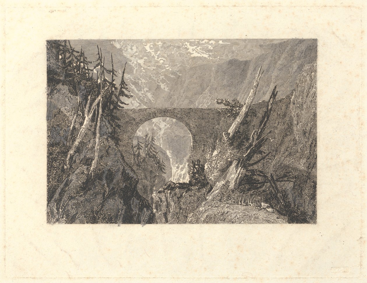 Malý Čertův most od Unknown artist