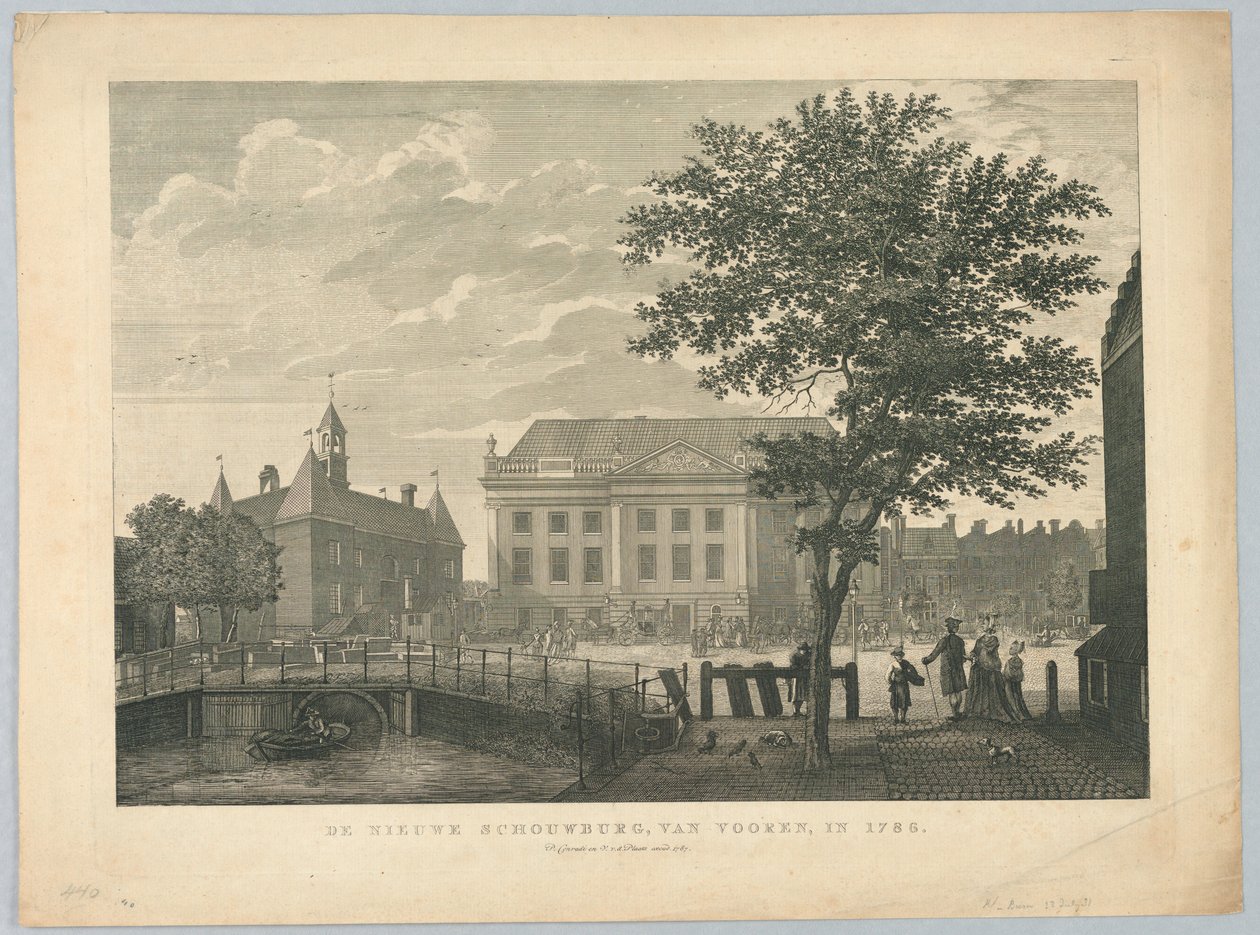 Nové divadlo v Amsterdamu od Unknown artist