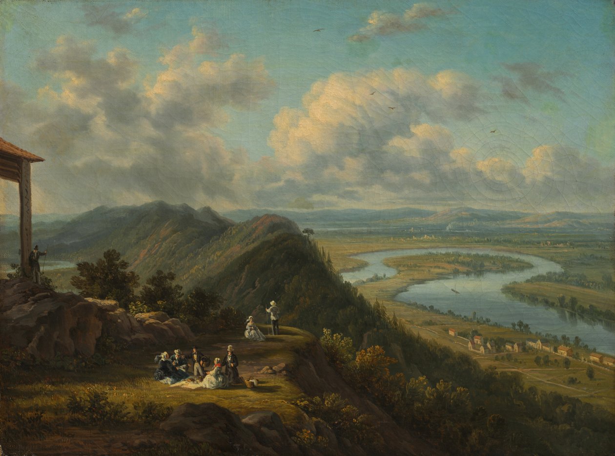 Oxbow viděný z Mount Holyoke od Unknown artist