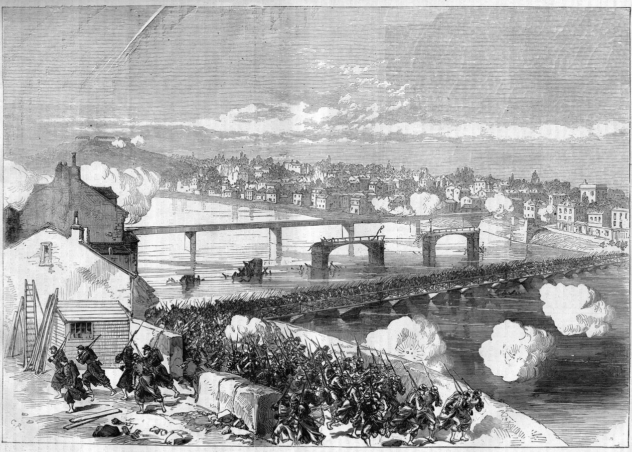 Pařížská komuna v roce 1871. Dne 17. dubna od Unknown artist
