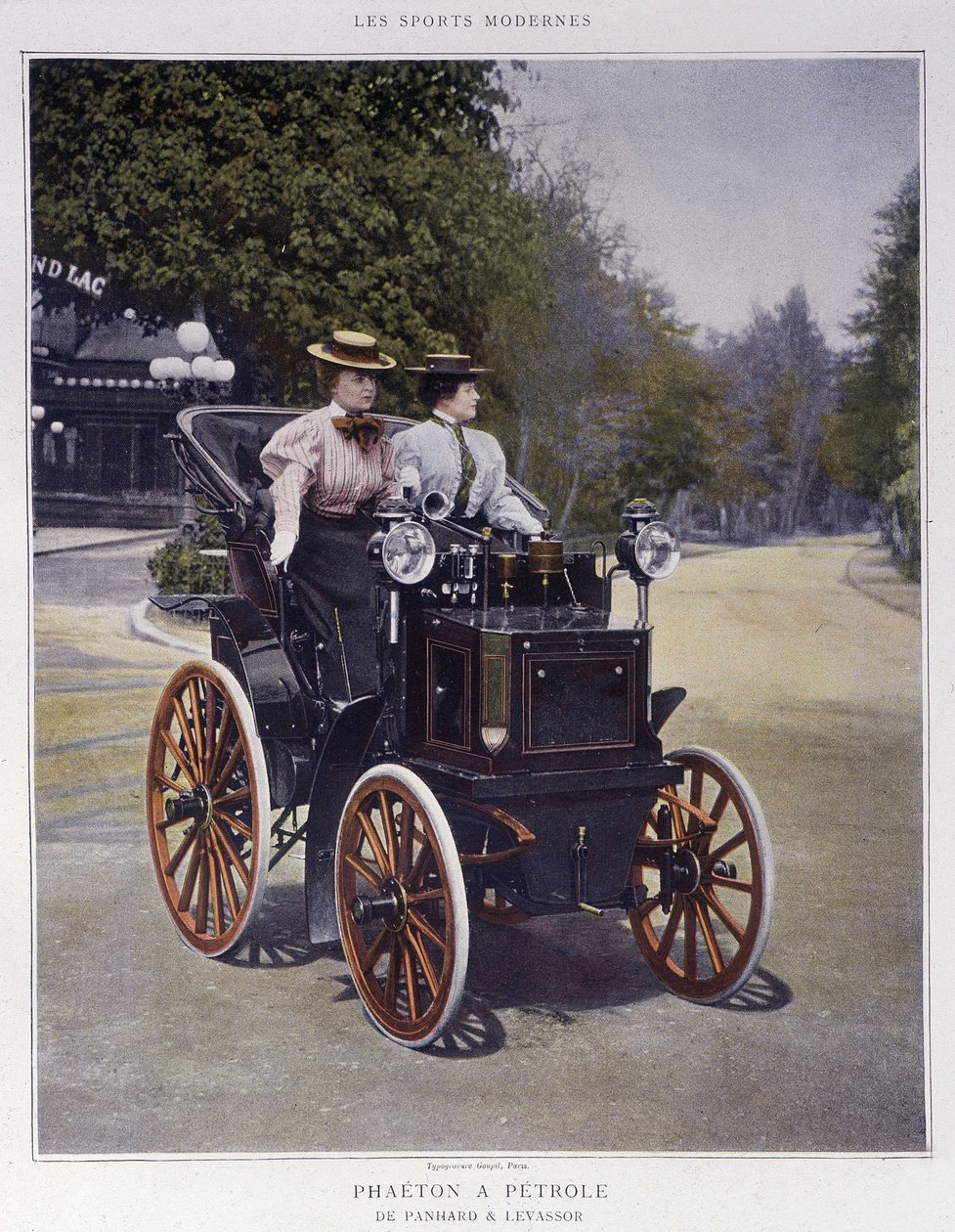 Petroleum Phaeton, typ 1896 – v „“Moderních sportech““ od Unknown artist