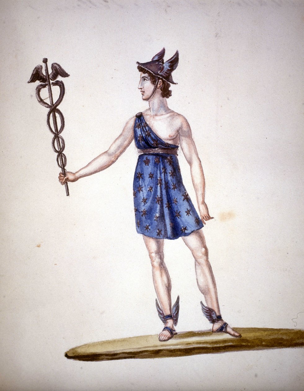 Římský bůh Merkur nebo Hermes u Řeků. od Unknown artist