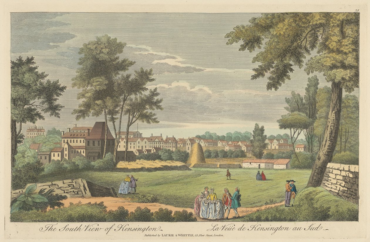 Jižní pohled na Kensington od Unknown artist