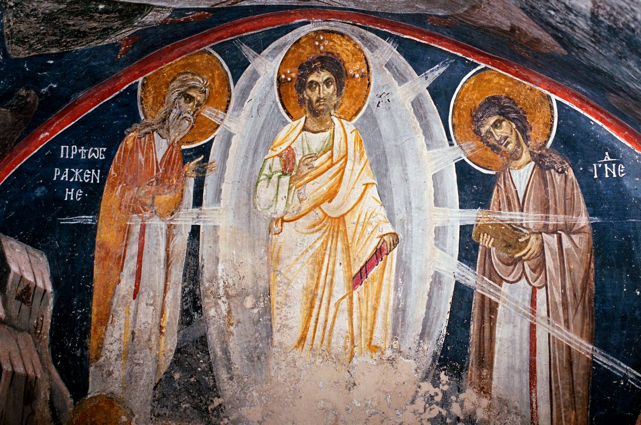 Proměnění Ježíše – Anonym – 13. století – Freska – Bojanský kostel ©FineArtImages/Leemage od Unknown artist
