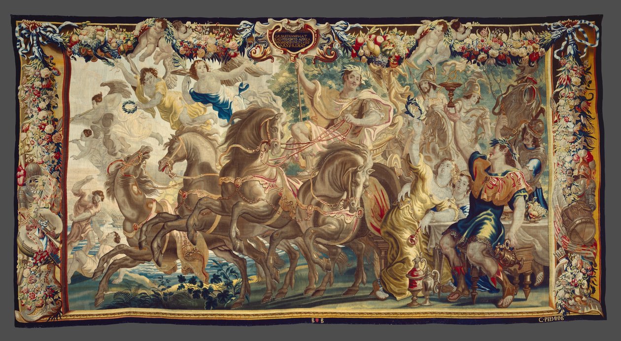 Caesarův triumf z knihy Příběh Caesara a Kleopatry od Unknown artist