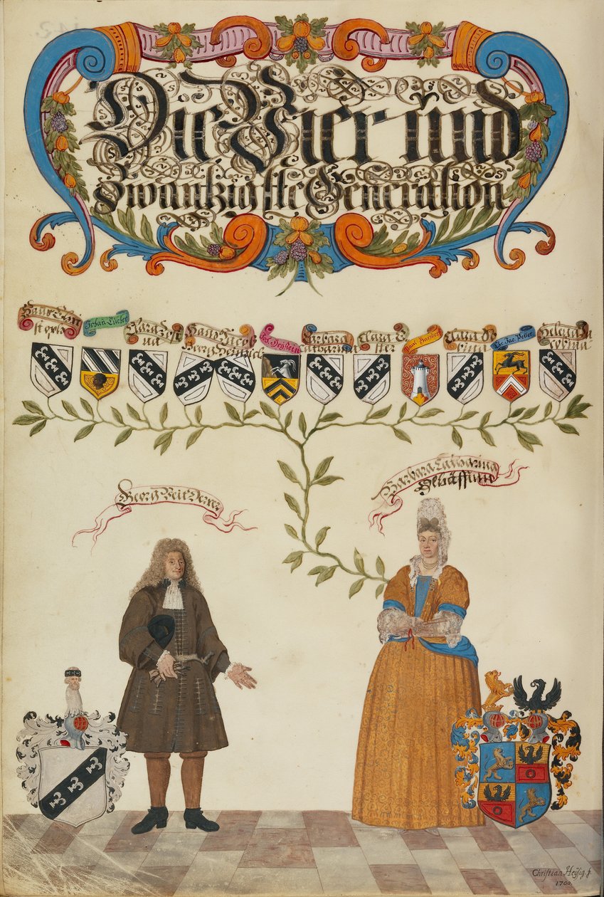 Dvacátá čtvrtá generace, Georg Veit Derrer od Unknown artist