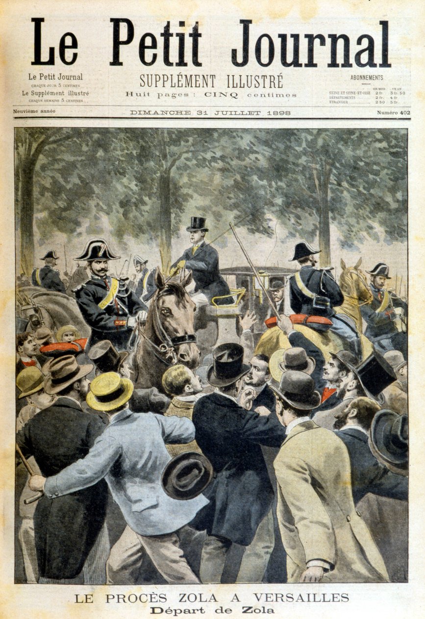 Proces se Zolou ve Versailles – v “”Le Petite Journal”” z 31.7.1898 od Unknown artist