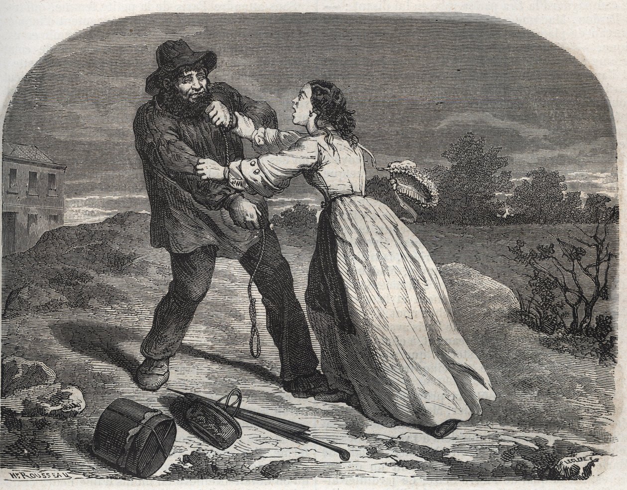 Vrah dobrého Martina Dumollarda (1810-1862), sériového vraha z 19. století, v Ainu od Unknown artist