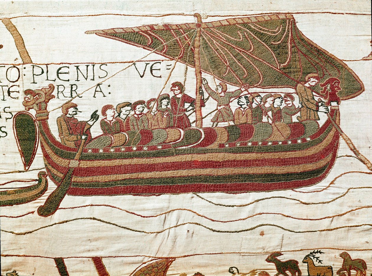 Haroldova flotila, která přišla informovat vévodu z Normandie Viléma Dobyvatele od Unknown artist
