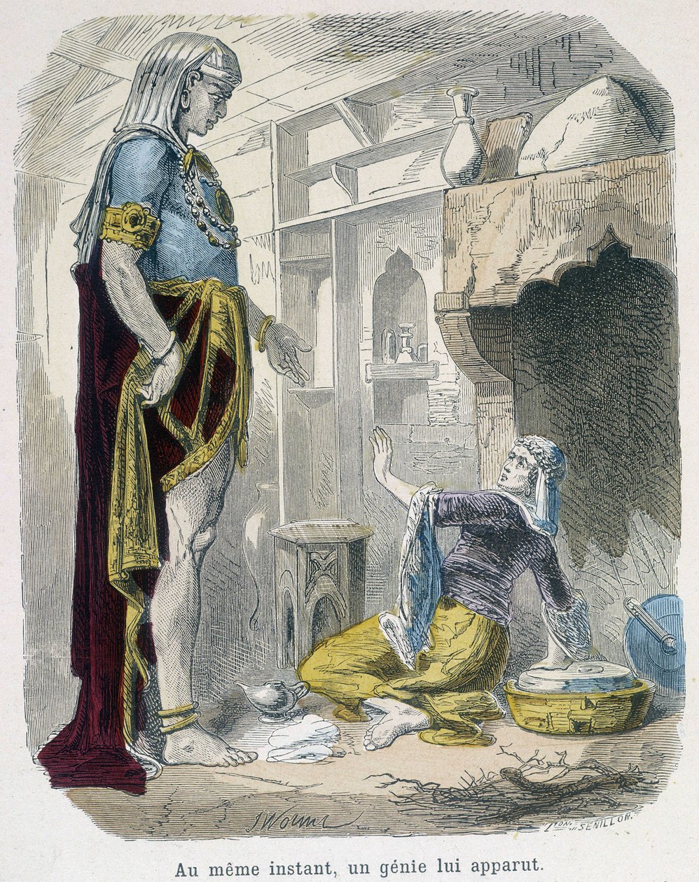 Génius z lampy – v „“ Tisíc a jedna noc“ od Bondeta, ed. Guerin od Unknown artist
