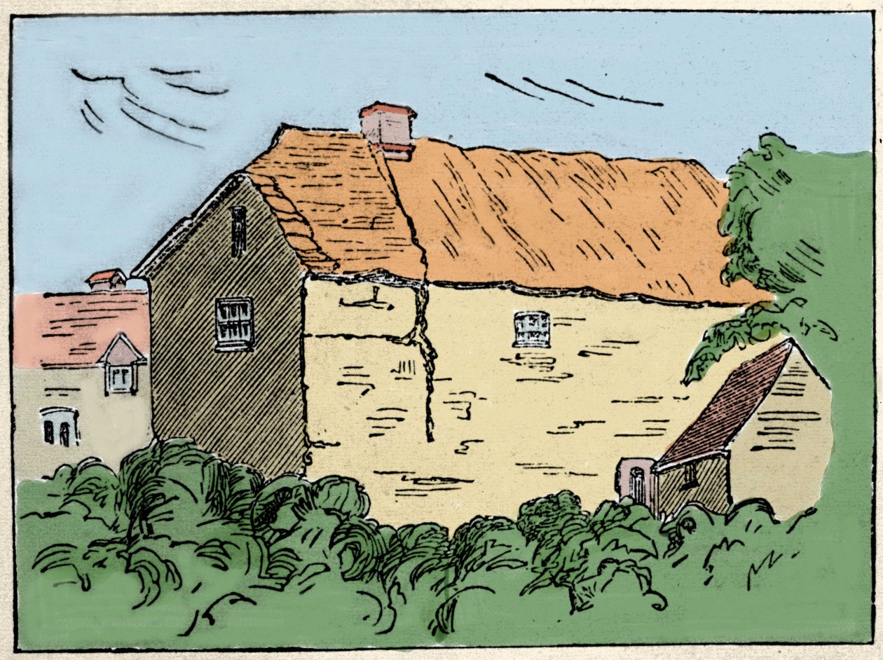 Domov Francise Drakea (1540-1596), britského průzkumníka a lupiče v Crowndale u Tavistocku. V 19. století byl zničen. od Unknown artist