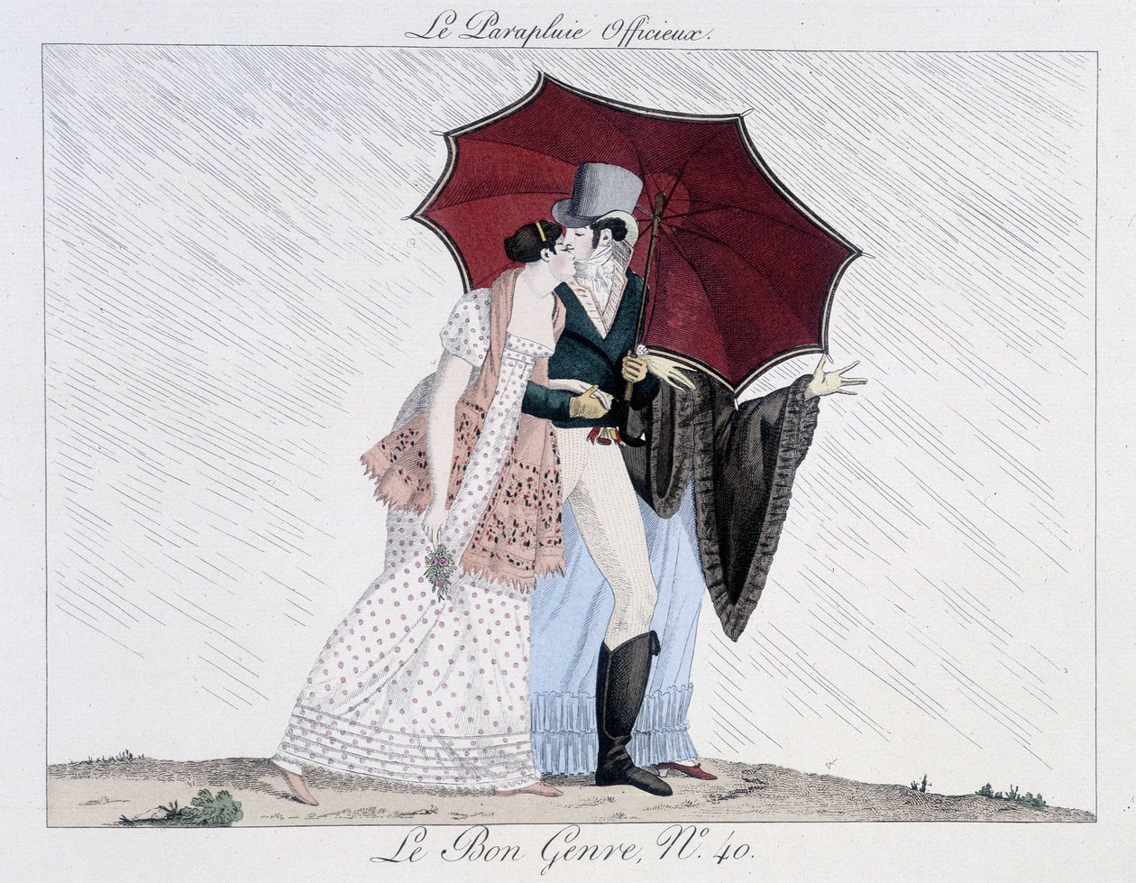 Neformální deštník - v žánru "" Le Bon ", ne. 40, konec 19. století od Unknown artist