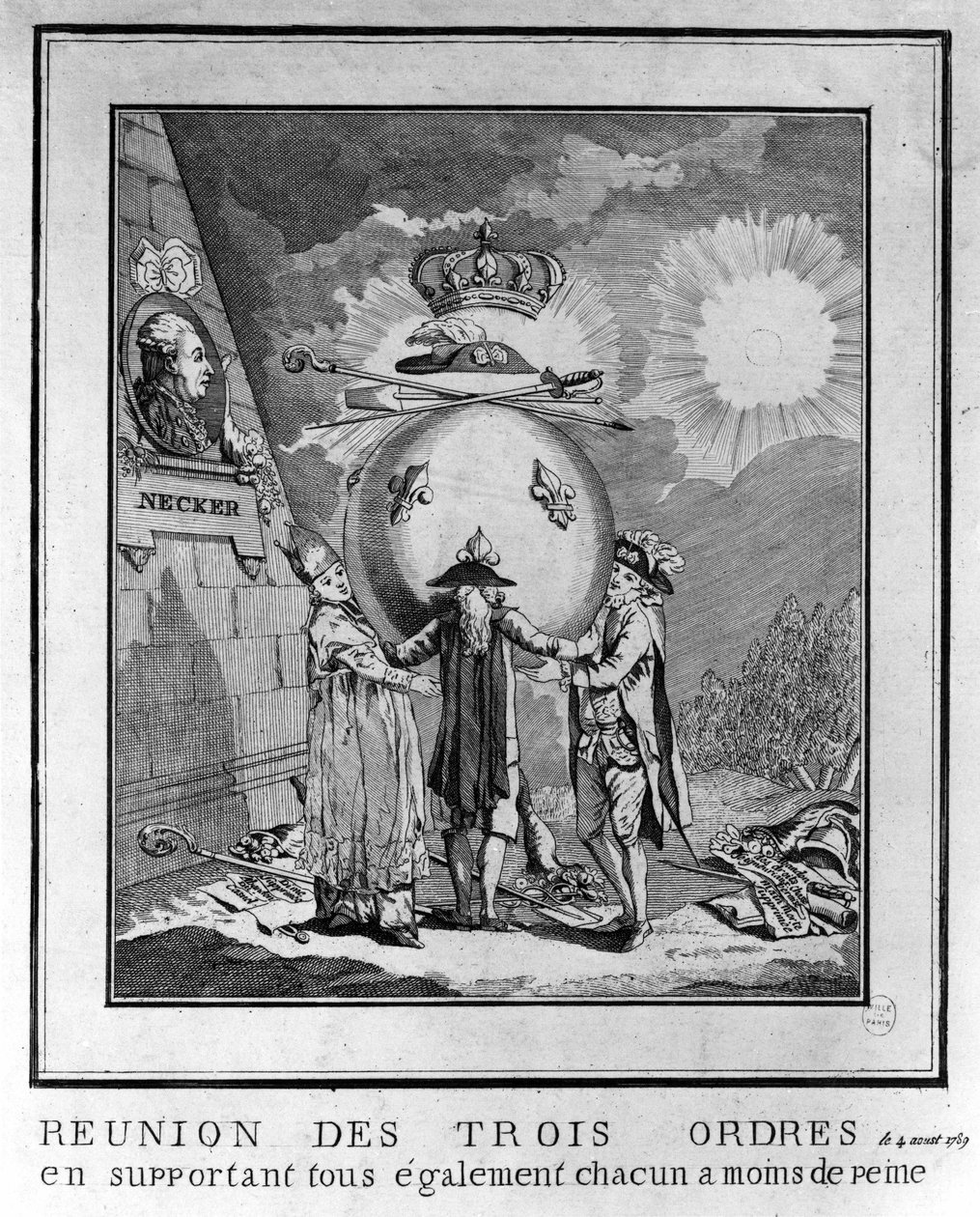Setkání tří řádů, 4. srpna od Unknown artist
