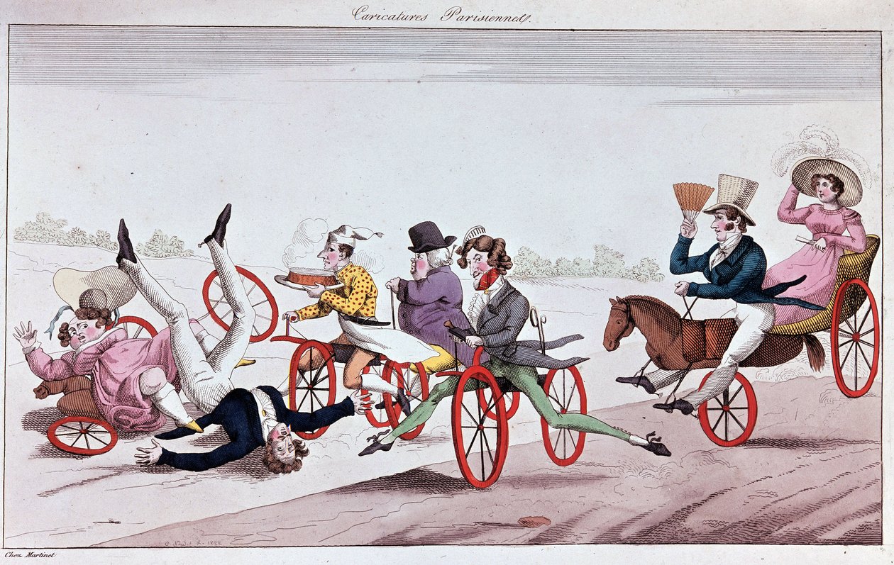 Radosti a nepříjemnosti velocipedů a oriferních koní od Unknown artist