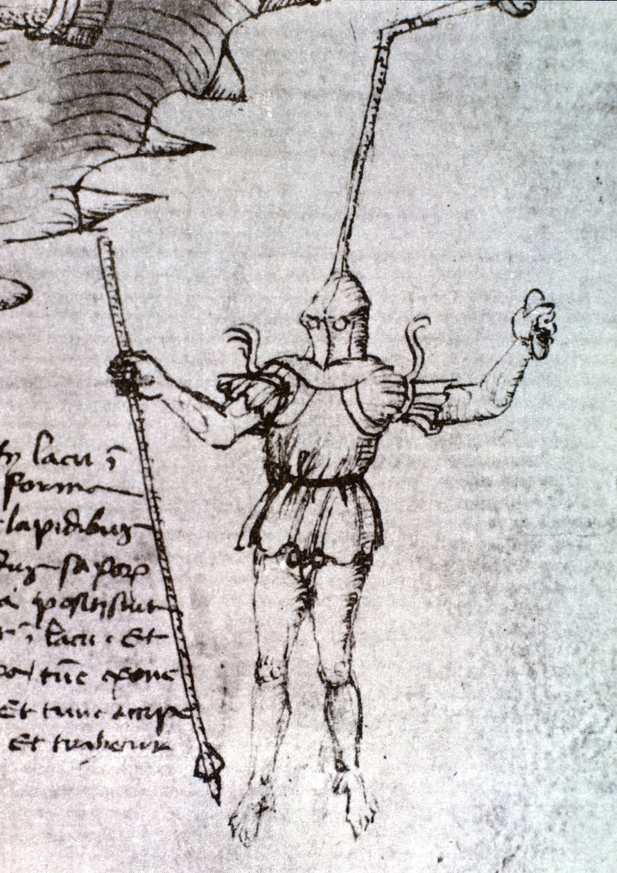 Scaphandler, kterého si představoval Mariano di Lacopo, řekl Il Taccola v 15. století. od Unknown artist