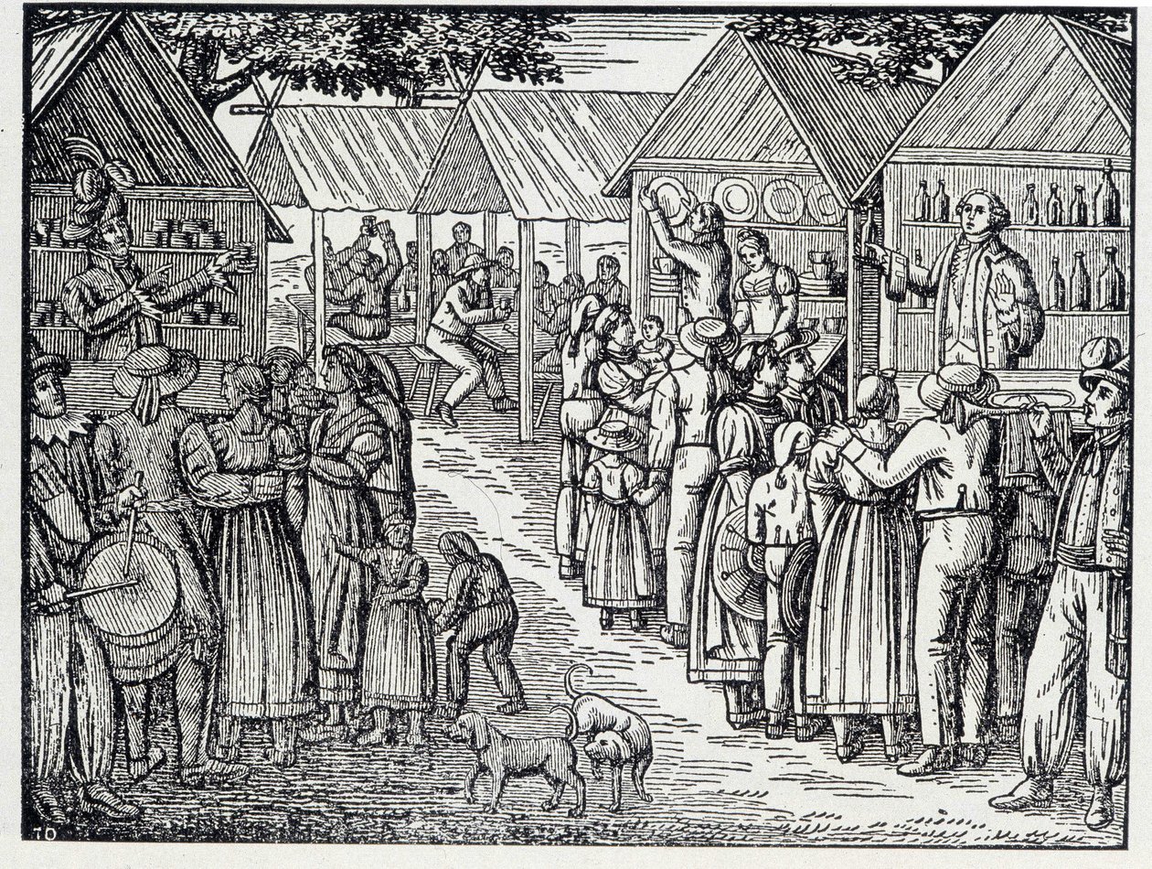 Dva šarlatáni - z dřevorytu od Unknown artist