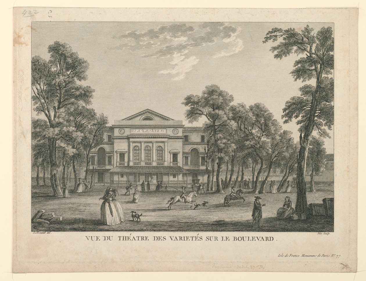 Theatre des Varietés v Paříži od Unknown artist