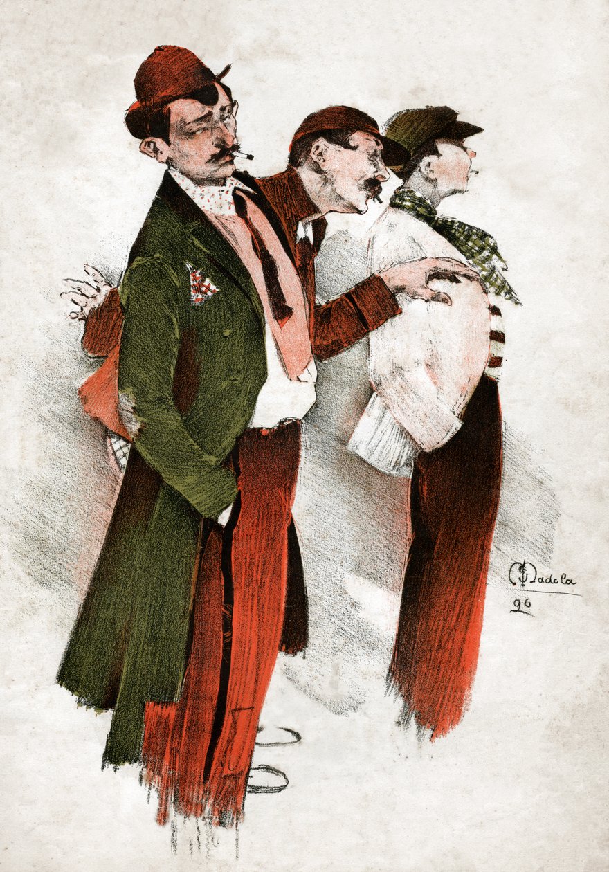 Zloději v Paříži. (rytina 1896) od Unknown artist