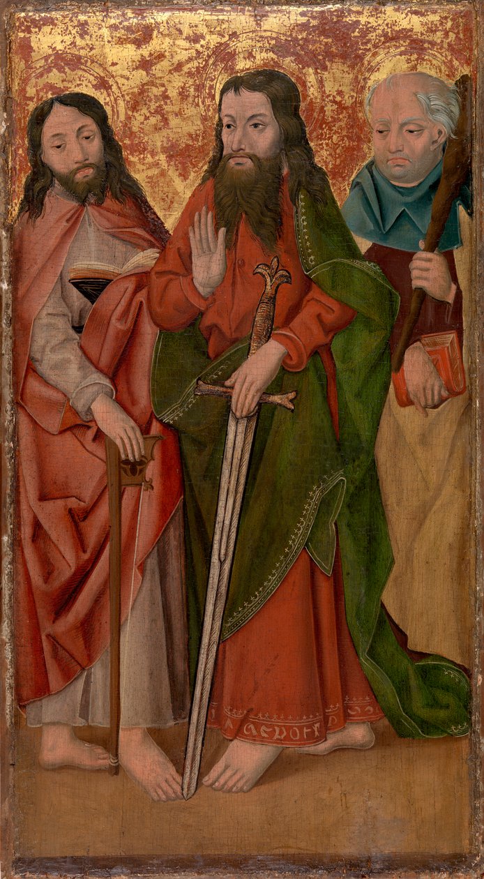 Tři apoštolové, střed jeden s mečem od Unknown artist