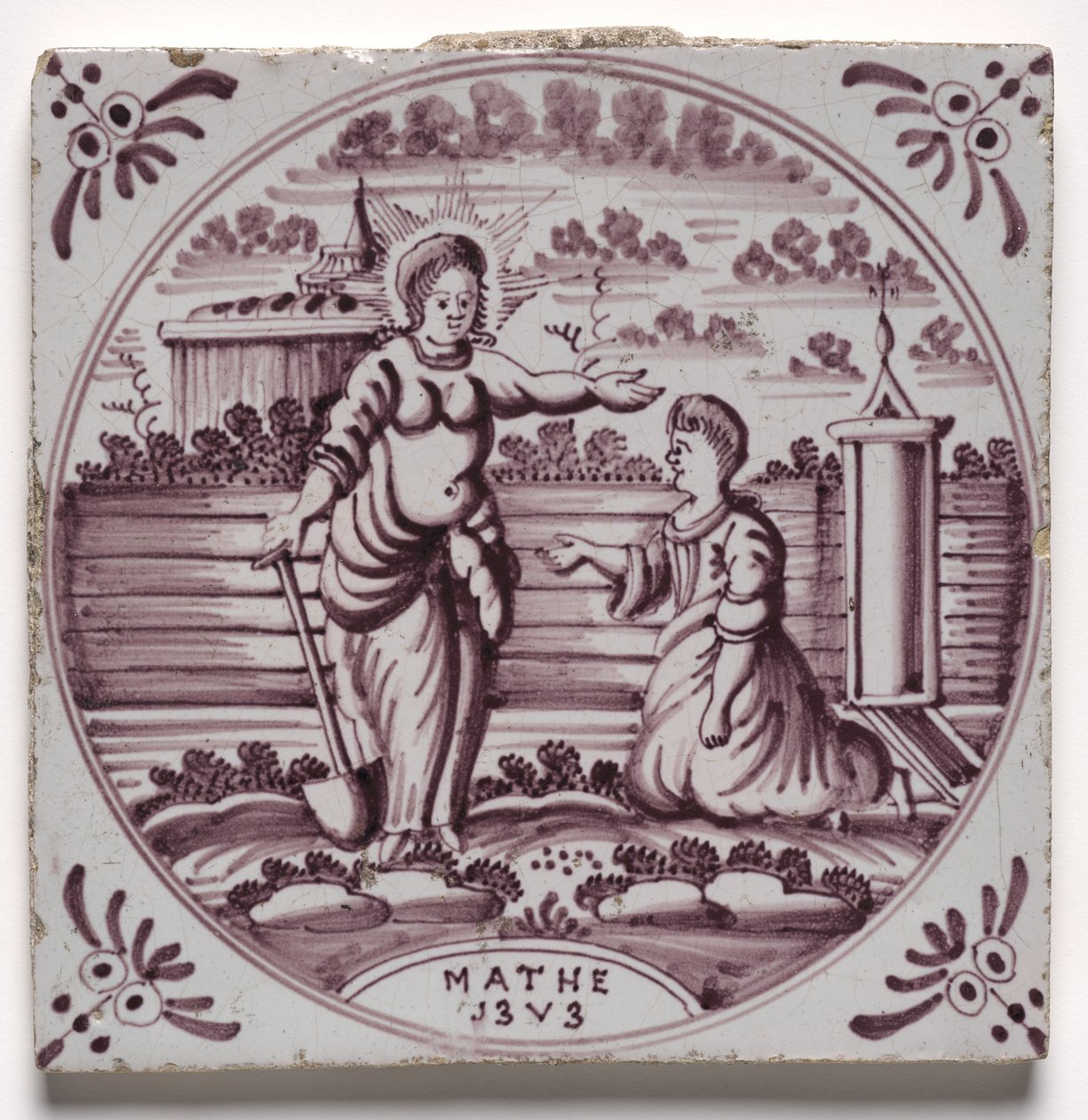 Dlaždice - starozákonní scéna od Unknown artist